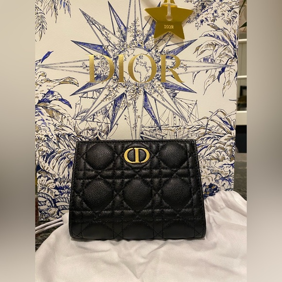 Dior Caro Wallet & Passport Holder - Picture 1 of 13